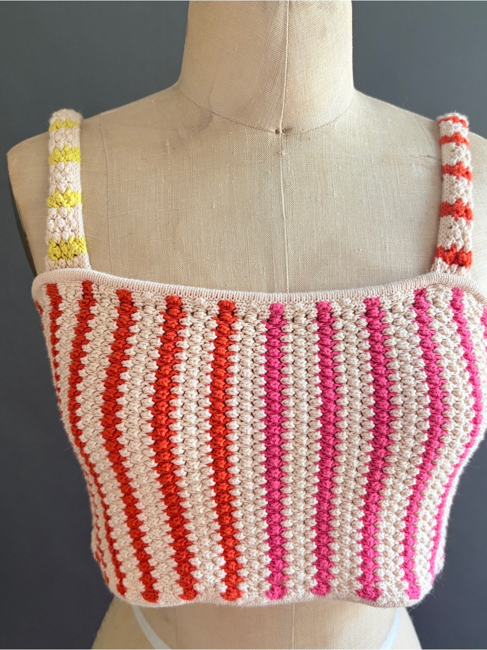 Alain Noelle by Future Collective knitted cropped top